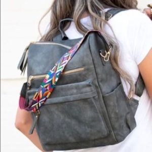 Gray Casual Versatile Backpack
